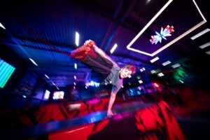 cool tricks at JumpYard trampoline park