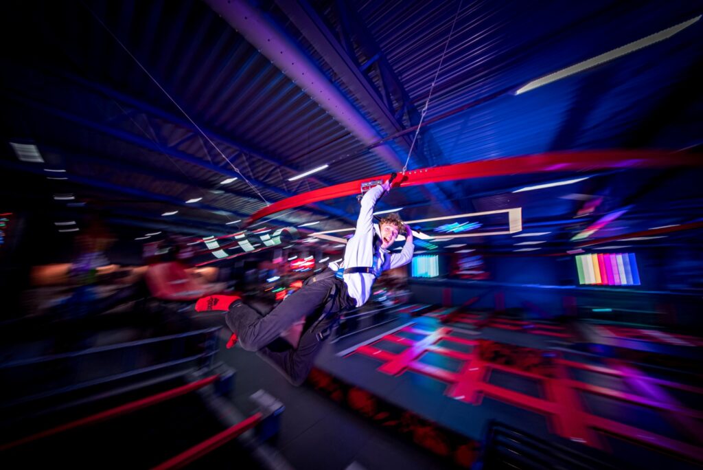 JumpYard Karlstad SkyRider zipline linbana